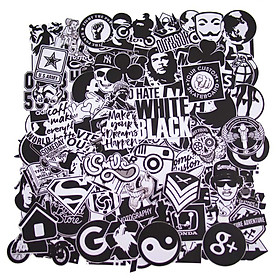Set 100 Sticker - Black White