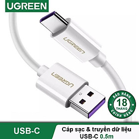 Mua Cáp sạc và truyền dữ liệu từ cổng USB 2.0 sang USB type C hỗ trợ dòng 5A dài 2m UGREEN US253 - Hàng chính hãng