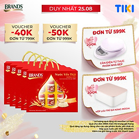 Combo 5 hộp quà nước yến brand's đường phèn