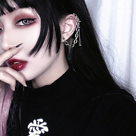 Bông tai unisex ôm vành style gothic bí ẩn lạnh lùng