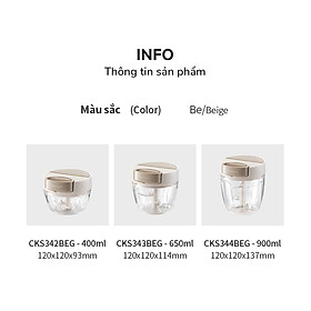 Mua Dụng Cụ Băm Rau Củ Quả Có Nắp Bật Hiệu Locknlock CKS343BEG-650ml - Hàng chính Hãng