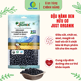 Đậu Nành Đen Đậu Tương Hữu Cơ Just Organik Nhập Khẩu Ấn Độ 500g