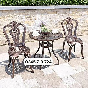 Mua Bàn ghế nhôm đúc ngoài trời - bàn ghế nhôm đúc sân vườn ( 27c - 66t )