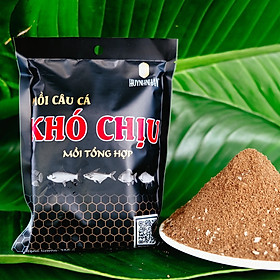 Gói Mồi Câu cá Khó Chịu 250gr, Câu tay, câu đài-Mồi khó chịu câu cá chép,rô phi,trôi,trắm.                                                