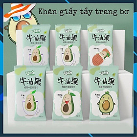 Mua Combo 10 Khăn Giấy Ướt Tẩy Trang Chiết Xuất Bơ LMVN