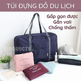 Túi đựng đồ du lịch picnic gấp gọn được gắn vali chống thấm