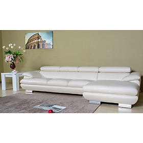 Ghế sofa góc trung bình Juno S70728 215 x 85/151 x 80 cm (Xám nâu)
