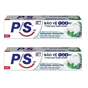 Combo 2 hộp Kem Đánh Răng P/S Bảo Vệ 123 Baking Soda - Hương Thảo ( 180g / hộp )
