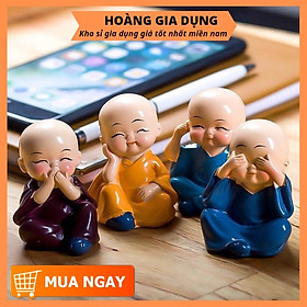 Mua Bộ 4 Chú Tiểu Để Cầu An Trang Trí Bàn Làm Việc Trang Trí Bàn Học Để Taplo Xe Hơi H047