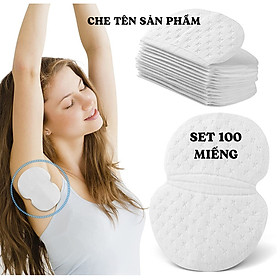 Set 100 Miếng dán chống mồ hôi nách, miếng dán ngăn mồ hôi nách siêu thâm hút cho Nam và Nữ che tên sản phẩm