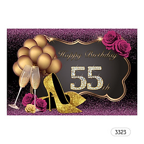 7*5ft Happy Birthday Photo Backdrop Adult Birthday Theme Photography Background Cloth Party Decorations Live Streaming