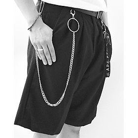 Chuỗi xích đeo quần áo phối kim băng cá tính