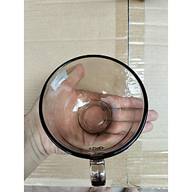 Mua Cốc hổ phách thủy tinh 480ml to  Ly thủy tinh màu hổ phách 480ml to - hàng đẹp