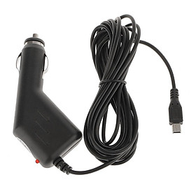 12V-40V 1.5A In Car Charger for Garmin GPS SAT NAV Car Power Lead Cable 3m