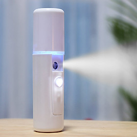 Máy phun sương, xịt khoáng tạo độ ẩm - Máy khuếch tán/ xông tinh dầu mini tặng kèm 1 móc khóa chữ Bamboo