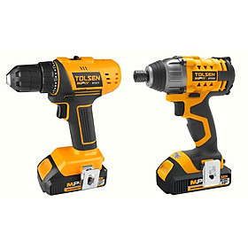 BỘ MÁY KHOAN VÀ MÁY BẮN BULONG PIN 20V TOLSEN 87239 - HÀNG CHÍNH HÃNG