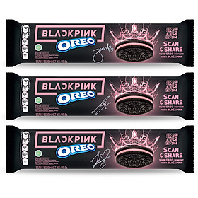 Combo 3 thanh Bánh quy OREO BLACKPINK Black version 3x119.6g