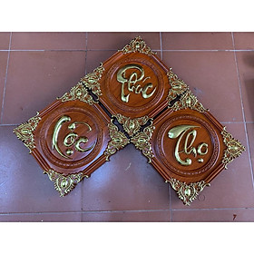 Mua Tranh Phúc - Lộc - Thọ Gỗ Hương Đỏ Nam Phi Giá Xưởng
