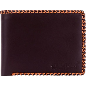 Ví Nam Đan Viền Huy Hoàng HT2136 (12.5 x 10 cm) - Nâu