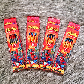 Set 6 bút chì chuốt HB cao cấp bằng gỗ kèm hộp nhiều chủ đề hoạt hình ngộ nghĩnh thích hợp làm quà cho bé  – H037