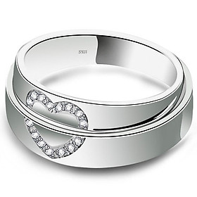 Nhẫn Đôi Bạc Hiểu Minh NC210 ghép đôi