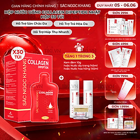 [NEW] Nước uống đẹp da Collagen Dipeptide Sắc Ngọc Khang tinh khiết nhập khẩu từ Nhật Bản, đạt chuẩn hàm lượng hấp thụ nhanh & vượt trội giúp trẻ hóa làn da - săn chắc và sáng mịn