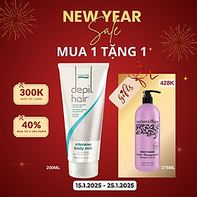 Sữa dưỡng thể giúp giảm mọc lông, nuôi dưỡng làn da mượt mịn, tươi sáng - Natural Look Depil Hair Range Intensive Body Milk