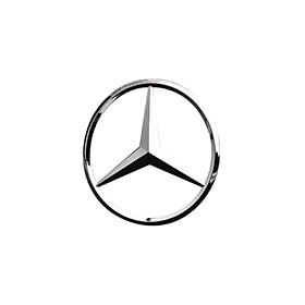 Logo biểu tượng sau xe ô tô Mercedes cao cấp M9