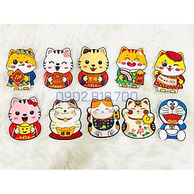 Hot trend 10 bao lì xì hình mèo DOREMON KITTY KHỦNG LONG HEO PEPPA MÈO chiêu tài đủ mẫu dễ thương giấy ánh kim LÌ XÌ TẾT