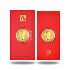 Lì Xì Trâu Vàng 24K