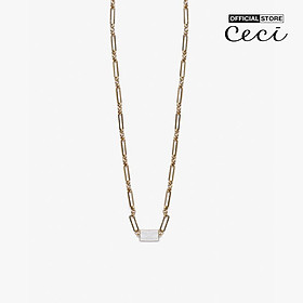 CECI - Dây chuyền nữ chuỗi xích mặt hình chữ nhật CC4-01000159