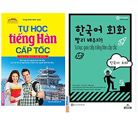 [Download Sách] Combo Tự Học Tiếng Hàn Cấp Tốc+Tự Học Giao Tiếp Tiếng Hàn Cấp Tốc (Tái bản 2020)