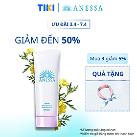 Kem chống nắng dạng gel dưỡng sáng nâng tông & hiệu chỉnh sắc da Anessa Brightening UV Sunscreen Gel SPF50+ PA++++ 90g