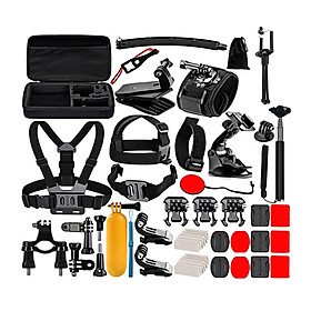 50 in 1 Action Camera Accessory Kit for GoPro HERO9 8 Black 7 6 5 5 Session, with adjustable and compact design chest belt strap