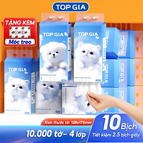 Mua giấy treo tường TopGia giagia  đa sắc 3 màu sắc việt chữ C Khăn giấy cao cấp 4 lớp làm từ bột gỗ nguyên chất