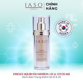 I32 – I33 Kem nền trang điểm số 21-23 IASO Essence Liquid Foundation #21 - #23 35ml - Số 21