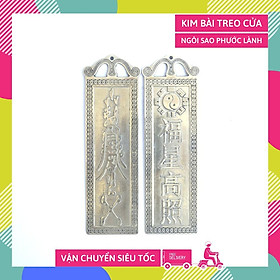 Kim bài treo cửa NGÔI SAO PHƯỚC LÀNH hóa giải năm tuổi mang lại bình an sao hạn - Đồng 18,6x5,5cm