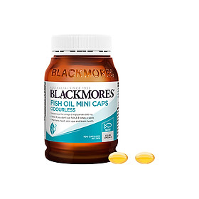 Dầu Cá Blackmores Fish Oil Odourless Mini Caps - 400 viên (Hàng Nhập Khẩu Từ Úc)(Random new and old versions)
