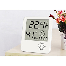 Máy đo nhiệt độ, độ ẩm trong phòng làm việc bảo vệ sức khỏe L81 độ chính xác cao ( TẶNG KÈM BỘ MIẾNG DÁN TRANG TRÍ DẠ QUANG HÌNH CON ƯỚM )