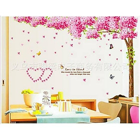 Decal dán tường Cây tình yêu ( 2m2x2m2)