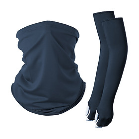Combo Khăn ống cổ và găng tay chống nắng chống lạnh vải thun thoáng mát thích hợp cả nam và nữ
