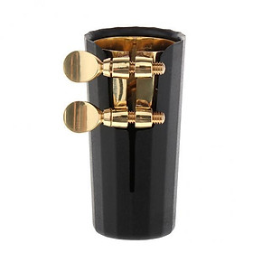 3xSoprano Saxophone Sax Mouthpiece Cap Cover and Copper Ligature Gold-plated