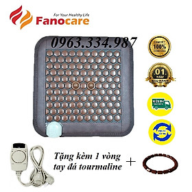 Thảm Nệm đá nhiệt nóng Fanocare KT 45 x 45cm kèm 2 bóng massage Tặng kèm 1