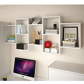 Mua Kệ Gỗ Treo Tường 7 Ngăn Tundo CTKT518 KT 160x15x65cm