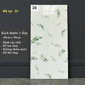 Bộ 5 Tấm Xốp Dán Tường 3D PVC Vân Đá 60x30cm Keo Sẵn Dày 2,5mm Cao Cấp, Sang trọng