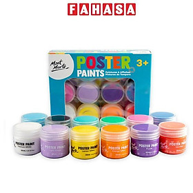 Bộ 12 Màu Vẽ Nước Poster 20 ml - Mont Marte MPST8002