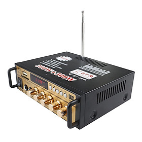 Mini 2CH LCD Display HIFI Audio Stereo Power Amplifier BT FM Radio Portable Car Home 600W Remote Control Audio Amplifier