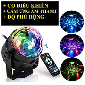 Mua Đèn led xoay 7 màu vũ trường nháy chớp theo nhạc bay phòng sân khấu cảm ứng nhạc có điều khiển