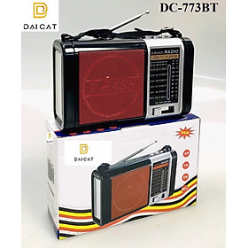 Đài FM 8BAND Radio DC-773BT, có hỗ trợ bluetooth thẻ nhớ TF và USB có đèn pin thiết kế sang trọng hàng chính hãng