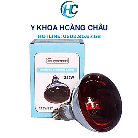 Hình ảnh Bóng Đèn Hồng Ngoại Y Tế  250W Sưởi Ấm, Giảm Đau